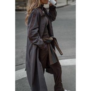 NA-KD by Claire Rose - Trench Coat Gray - Size EU34 - NWT (in original unopened)